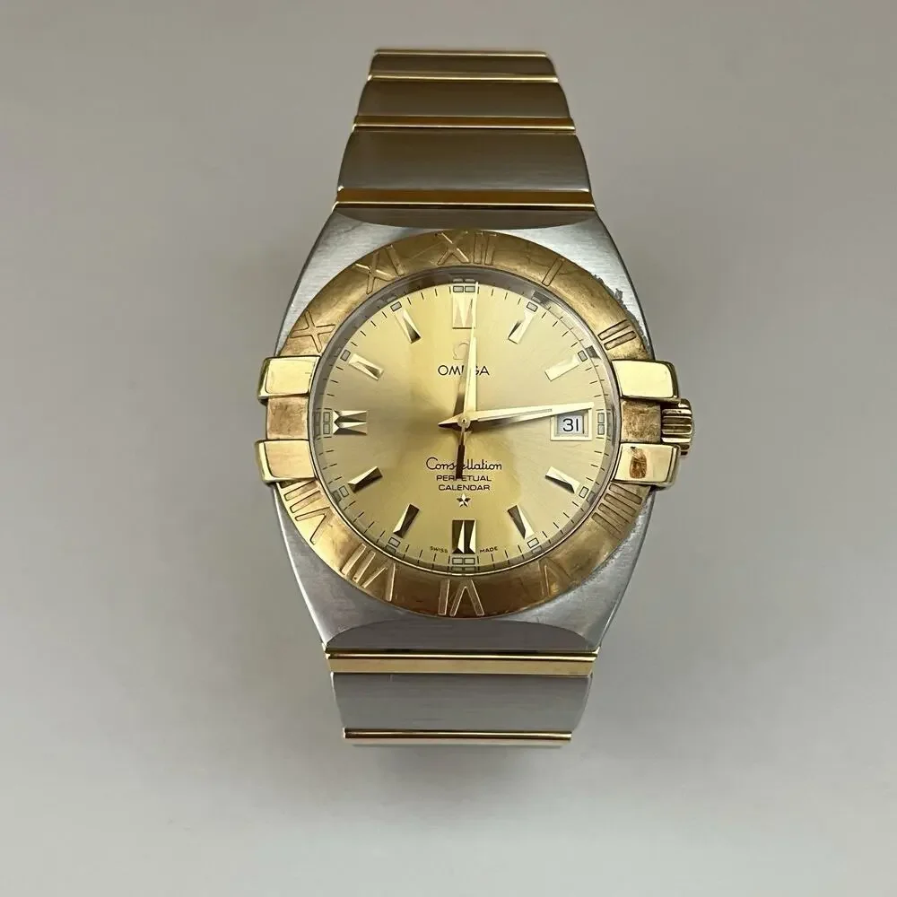 Omega Constellation Perpetual Cal. Double Eagle 18kt Gold & Stainless Steel 38mm